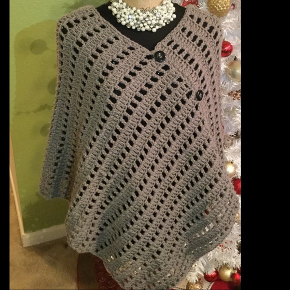 Handmade  Crochet poncho - Picture 1 of 1